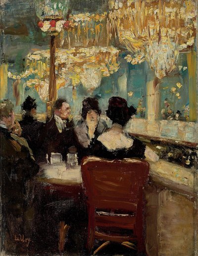 Galleria nel Café Vaterland a Potsdamer Platz, Berlino da Lesser Ury